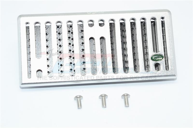 Traxxas TRX-4 Trail Defender Crawler Aluminum Front Grill (Vertical) For TRX-4 Trail Defender Crawler - 1 Set Silver+Black