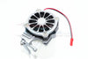 Traxxas TRX-4 Trail Defender Crawler / TRX-6 Mercedes-Benz G63 Aluminum Motor Cooling Fan With Easy Switch - 1 Set Gray Silver