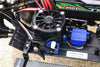 Traxxas TRX-4 Trail Defender Crawler / TRX-6 Mercedes-Benz G63 Aluminum Motor Cooling Fan With Easy Switch - 1 Set Blue