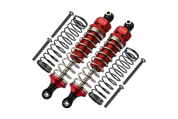 Traxxas TRX-4 Trail Defender Crawler / TRX-6 Mercedes-Benz G63 Aluminum Front/Rear Adjustable Spring Dampers - 1Pr Set Red