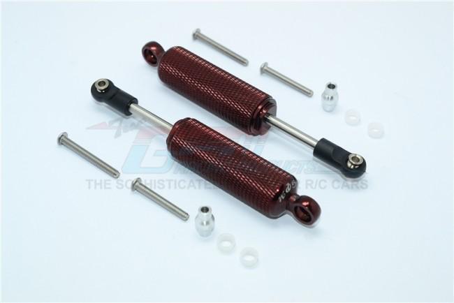 Traxxas TRX-4 Trail Defender Crawler Aluminum Front/Rear Internal Shocks (Reticulated Pattern) - 1Pr Set Brown