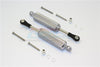 Traxxas TRX-4 Trail Defender Crawler Aluminum Front/Rear Internal Shocks (Reticulated Pattern) - 1Pr Set Gray Silver