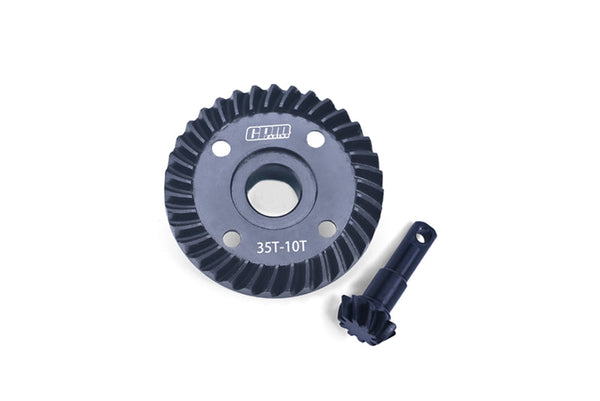 40Cr Steel Diff Bevel Gear 35T & Pinion Gear 10T For Traxxas 1:10 TRX-4 / TRX-6 RC Crawler Upgrade Parts