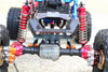 Traxxas TRX-4 Defender / Tactical Unit / Ford Bronco / Blazer Aluminum Rear Gear Box Mounts + Rear Knuckle Arms - 48Pc Set Red
