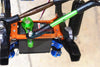 Traxxas TRX-4 Trail Defender Crawler Aluminum Servo Horn 25T (4 Positioning Holes) With Adjustable Steering Link - 6Pc Set Green