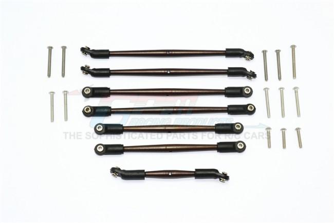 Traxxas TRX-4 Trail Defender Crawler Spring Steel Adjustable Upper & Lower Suspension Links - 7Pcs Set			