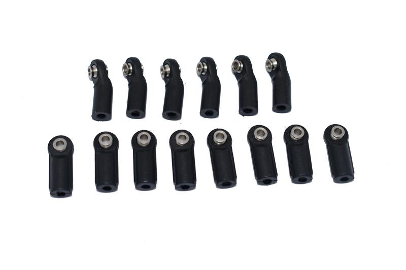 Plastic Ball Ends For GPM Optional Suspension Links Item# TRX4160 For Traxxas 1/10 TRX-4 Defender 82056-4, Tactical Unit #82066-4 – 14Pc Set Black