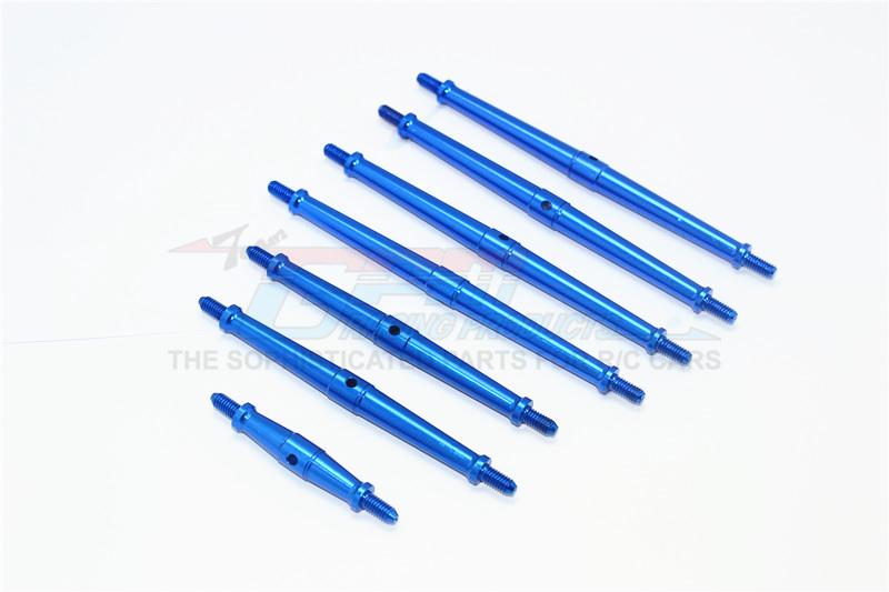 Traxxas TRX-4 Trail Defender Crawler Aluminum Turnbuckles - 7Pc Set Blue