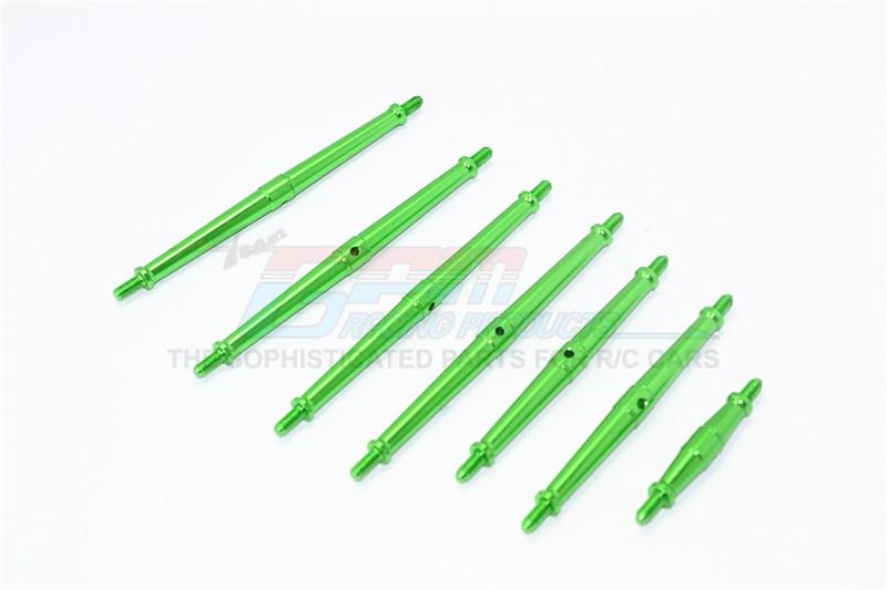 Traxxas TRX-4 Trail Defender Crawler Aluminum Turnbuckles - 7Pc Set Green