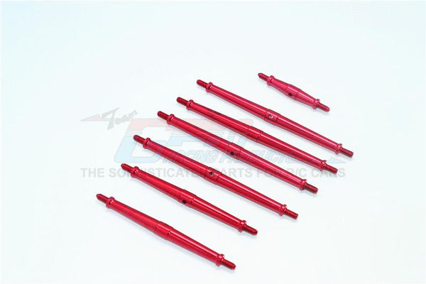 Traxxas TRX-4 Trail Defender Crawler Aluminum Turnbuckles - 7Pc Set Red