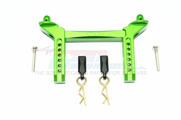 Traxxas TRX-4 Trail Defender Crawler Aluminum Front Body Mount & Post - 1 Set Green