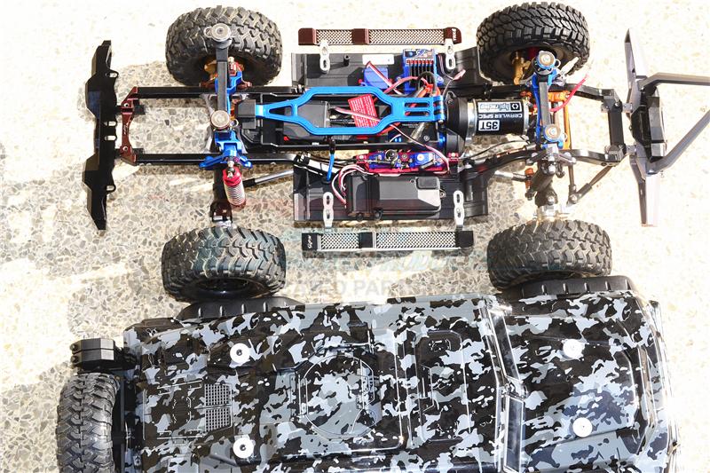 Rc crawler magnetic body mounts top
