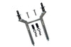 Traxxas TRX-4 Trail Defender Crawler Aluminum Rear Body Mount & Post - 1 Set Gray Silver
