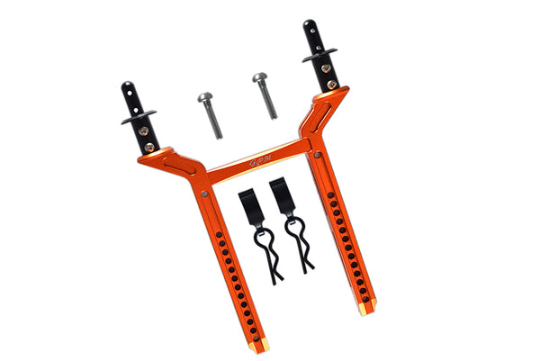 Traxxas TRX-4 Trail Defender Crawler Aluminum Rear Body Mount & Post - 1 Set Orange