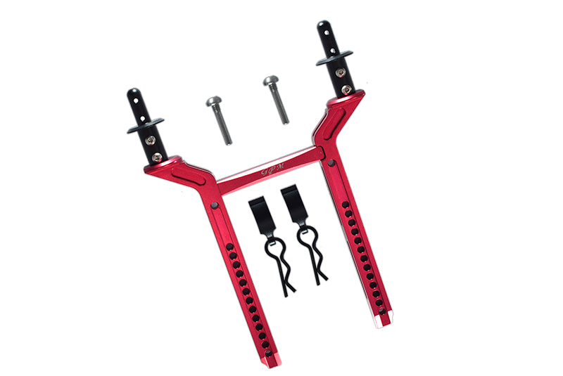 Traxxas TRX-4 Trail Defender Crawler Aluminum Rear Body Mount & Post - 1 Set Red