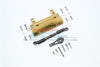 Traxxas TRX-4 Defender / TRX-4 Tactical Unit Brass Front Bumper Mount (200G) +25T Aluminum Servo Horn With Spring Steel Steering Link - 1 Set 