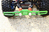 Traxxas TRX-4 Trail Defender Crawler Aluminum Front Bumper Absorber + D-Rings - 1 Set Green