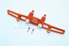 Traxxas TRX-4 Trail Defender Crawler Aluminum Front Bumper Absorber + D-Rings - 1 Set Orange
