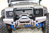 Traxxas TRX-4 Trail Defender Crawler Aluminum Front Bumper With D-Rings - 1 Set Silver+Black