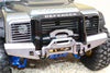 Traxxas TRX-4 Trail Defender Crawler Aluminum Front Bumper With D-Rings - 1 Set Silver+Black