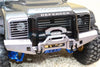 Traxxas TRX-4 Trail Defender Crawler Aluminum Front Bumper With D-Rings - 1 Set Silver