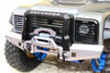 Traxxas TRX-4 Trail Defender Crawler Aluminum Front Bumper With D-Rings - 1 Set Silver+Black