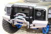 Traxxas TRX-4 Trail Defender Crawler Aluminum Front Bumper With D-Rings - 1 Set Black