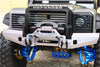 Traxxas TRX-4 Trail Defender Crawler Aluminum Front Bumper With D-Rings - 1 Set Silver+Black