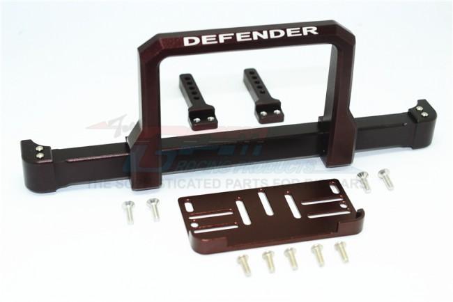 Traxxas TRX-4 Trail Defender Crawler Aluminum Front Bumper With Winch Plate (On-Road Street Fighter) - 1 Set Brown