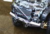 Traxxas TRX-4 Trail Defender Crawler Aluminum Front Bumper With D-Rings (Spiked Design) - 1 Set Gray Silver