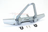Traxxas TRX-4 Trail Defender Crawler Aluminum Front Bumper With D-Rings (Spiked Design) - 1 Set Gray Silver