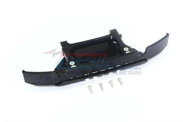 Aluminum Front Bumper + Skid Plate For Traxxas TRX-4 Mercedes-Benz G500 (82096-4) - 1 Set Black