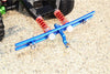 Traxxas TRX-4 Trail Defender Crawler Aluminum Rear Bumper Absorber + D-Rings + Tow Hook - 1 Set Blue