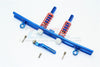 Traxxas TRX-4 Trail Defender Crawler Aluminum Rear Bumper Absorber + D-Rings + Tow Hook - 1 Set Blue