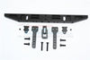 Traxxas TRX-4 Trail Defender Crawler Aluminium Rear Bumper With D-Rings (Classic) - 1 Set Black