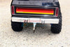 Aluminium Rear Bumper Mount + D-Rings + Tow Hook For Traxxas TRX-4 Ford Bronco (82046-4) - 1 Set Gray Silver