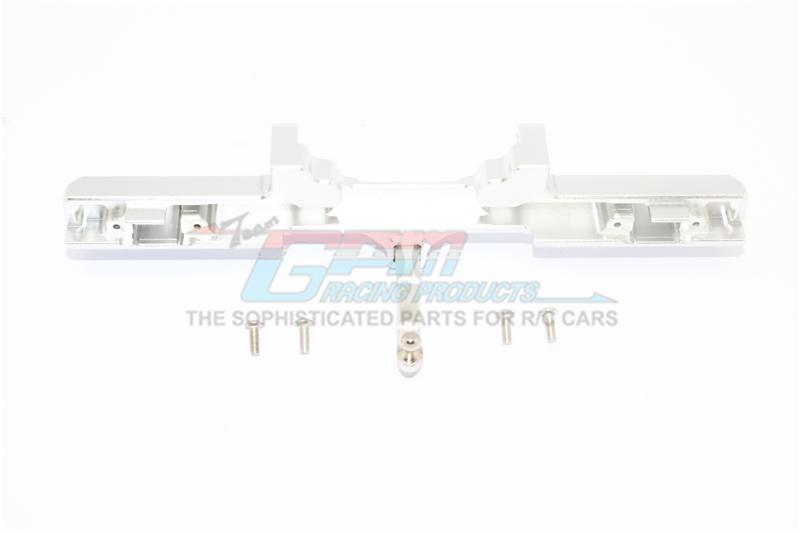 Aluminum Rear Bumper For Traxxas TRX-4 Mercedes-Benz G500 (82096-4) - 1 Set Silver