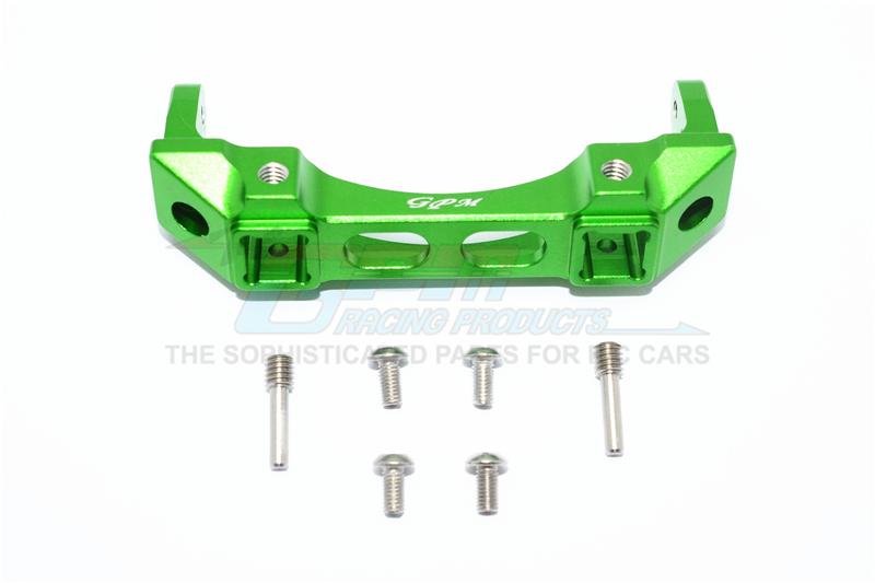 Traxxas TRX-4 Trail Defender Crawler Aluminium Front Bumper Mount - 1Pc Set Green