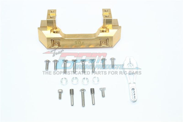 Brass Front Bumper Mount +25T Aluminum Servo Horn For TRX-4 Defender (82056-4) And TRX-4 Tactical Unit (82066-4) - 1 Set 