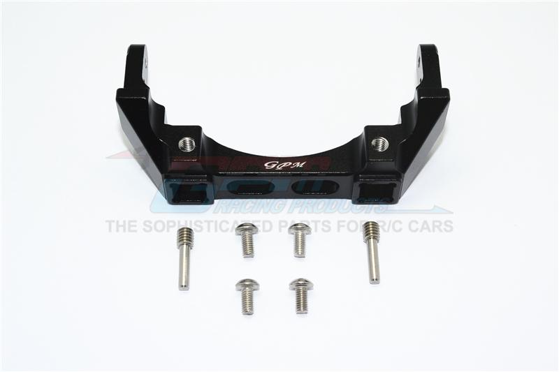 Traxxas TRX-4 Trail Defender Crawler Aluminium Rear Bumper Mount - 1Pc Set Black