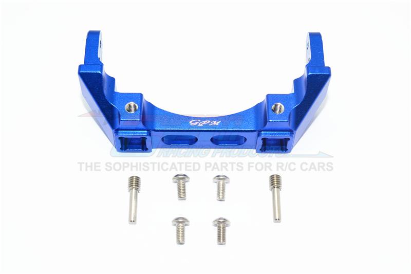 Traxxas TRX-4 Trail Defender Crawler Aluminium Rear Bumper Mount - 1Pc Set Blue