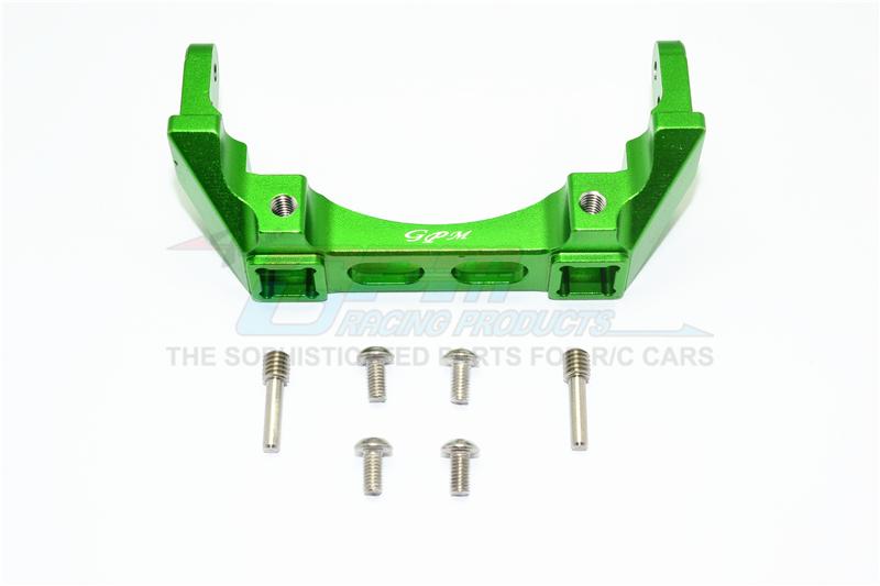 Traxxas TRX-4 Trail Defender Crawler Aluminium Rear Bumper Mount - 1Pc Set Green