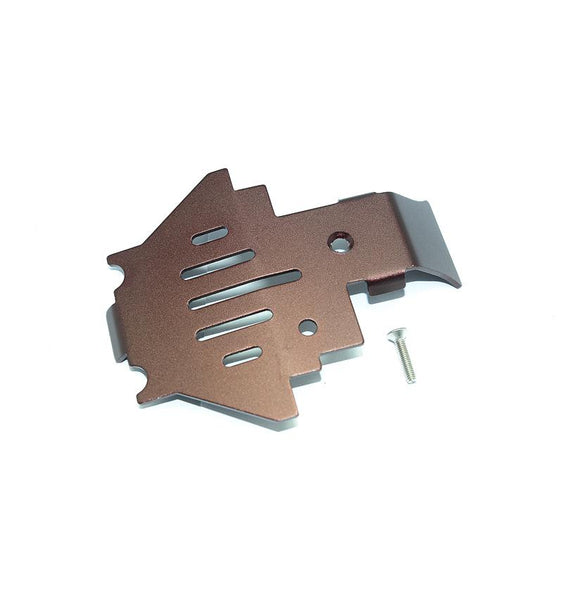 Traxxas TRX-4 Trail Defender Crawler Aluminum Center Gear Box Bottom Protector Mount - 1Pc Set Brown