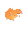 Traxxas TRX-4 Trail Defender Crawler Aluminum Center Gear Box Bottom Protector Mount - 1Pc Set Orange