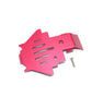 Traxxas TRX-4 Trail Defender Crawler Aluminum Center Gear Box Bottom Protector Mount - 1Pc Set Red