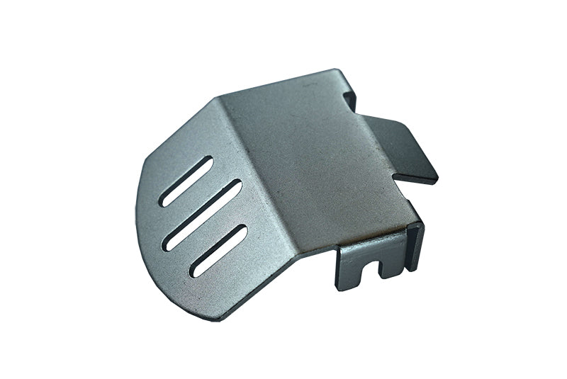 Traxxas TRX-4 Trail Defender Crawler Aluminum Front Or Rear Gear Box Bottom Protector Mount - 1Pc Set Gray Silver