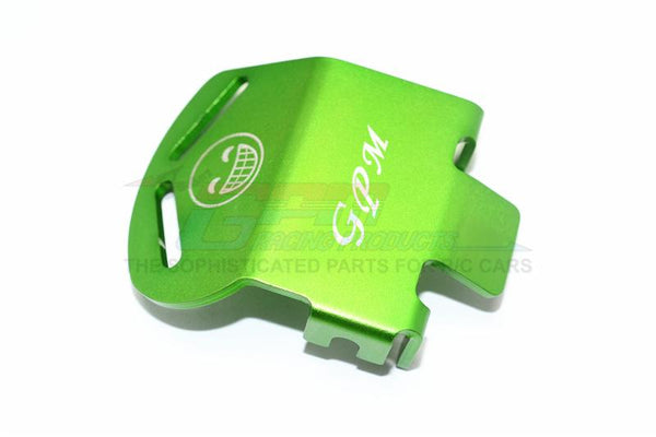 Traxxas TRX-4 Trail Defender Crawler Aluminum Front Or Rear Gear Box Bottom Protector Mount For Use With Original Plastic Gear Box (Smile Face) - 1Pc Green