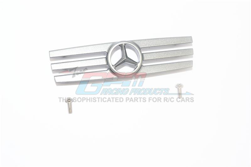 R/C Scale Accessories : Aluminum Grille For Traxxas TRX-4 Mercedes-Benz G500 (82096-4) / TRX-6 Mercedes-Benz G63 (88096-4) - 1Pc Set Gray Silver