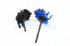 Traxxas TRX-4 Trail Defender Crawler / TRX-6 Mercedes-Benz G63 Steel #45 Front CVD Shaft - 2Pcs Set Black