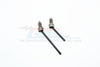 Traxxas TRX-4 Trail Defender Crawler Steel #45 Dogbone For Front CVD - 2Pcs Set Black